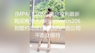 [MP4/ 510M] 重磅福利最新购买推特大神@powercn206别墅约炮极品颜值的广告公司平面女模特