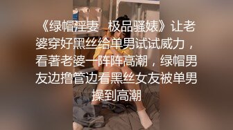 《绿帽淫妻✿极品骚婊》让老婆穿好黑丝给单男试试威力，看著老婆一阵阵高潮，绿帽男友边撸管边看黑丝女友被单男操到高潮