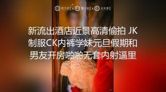 新流出酒店近景高清偷拍 JK制服CK内裤学妹元旦假期和男友开房啪啪无套内射逼里