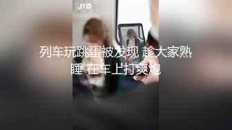 列车玩跳蛋被发现 趁大家熟睡 在车上打爽炮