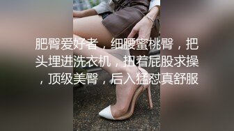 肥臀爱好者，细腰蜜桃臀，把头埋进洗衣机，扭着屁股求操，顶级美臀，后入猛怼真舒服