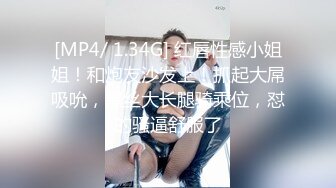 [MP4/ 1.34G] 红唇性感小姐姐！和炮友沙发上！抓起大屌吸吮，黑丝大长腿骑乘位，怼的骚逼舒服了