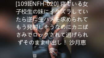 [109IENFH-020] 寝ている女子校生の妹にイタズラしていたら逆に生ハメを求められてもう発射しそうなのにカニばさみでロックされて逃げられずそのまま中出し！ 沙月恵奈