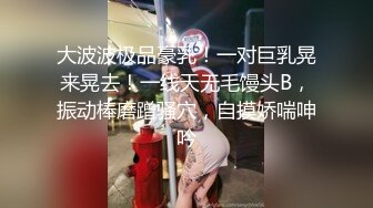 大波波极品豪乳！一对巨乳晃来晃去！一线天无毛馒头B，振动棒磨蹭骚穴，自摸娇喘呻吟