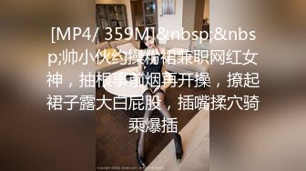 [MP4/ 359M]&nbsp;&nbsp;帅小伙约操粉裙兼职网红女神，抽根事前烟再开操，撩起裙子露大白屁股，插嘴揉穴骑乘爆插