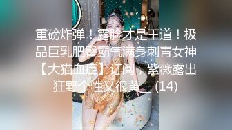 重磅炸弹！露脸才是王道！极品巨乳肥臀霸气满身刺青女神【大猫血症】订阅，紫薇露出狂野个性又很黄__ (14)