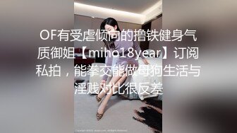 OF有受虐倾向的撸铁健身气质御姐【miho18year】订阅私拍，能拳交能做母狗生活与淫贱对比很反差