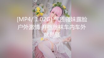 [MP4/ 1.02G] 气质骚妹露脸户外激情 开档丝袜车内车外就是骚