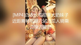 [MP4]白衣长相甜美大奶妹子近距离特写掰穴站立后人骑乘边操边摸奶