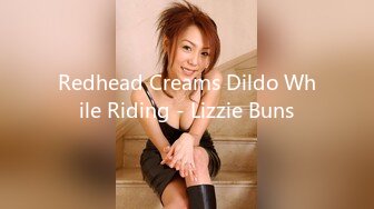 Redhead Creams Dildo While Riding - Lizzie Buns