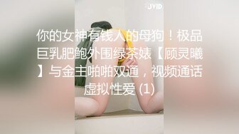 你的女神有钱人的母狗！极品巨乳肥鲍外围绿茶婊【顾灵曦】与金主啪啪双通，视频通话虚拟性爱 (1)