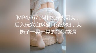 [MP4/ 671M] 纹身大哥大，后入玩穴白嫩猫耳朵少妇，大奶子一晃一晃的狠狠操逼